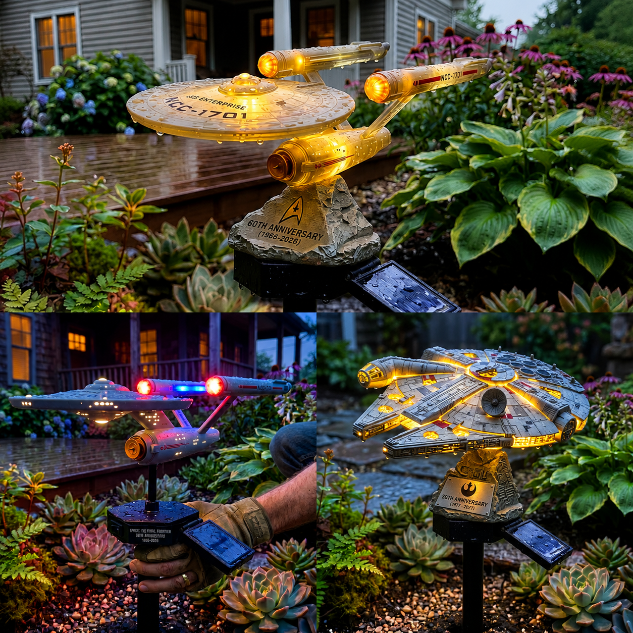 π TODAY ONLYβπ₯ Now Only 48% of the Original Price| Sci-Fi Starship Solar Garden Light