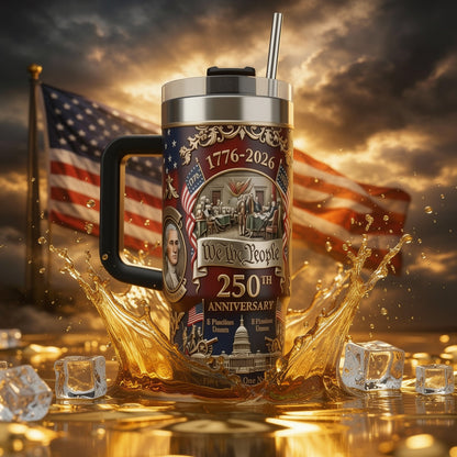 🔥Last Day 40% Off- 🦅U.S. 250th Anniversary Commemorative Travel Tumbler (1776-2026)