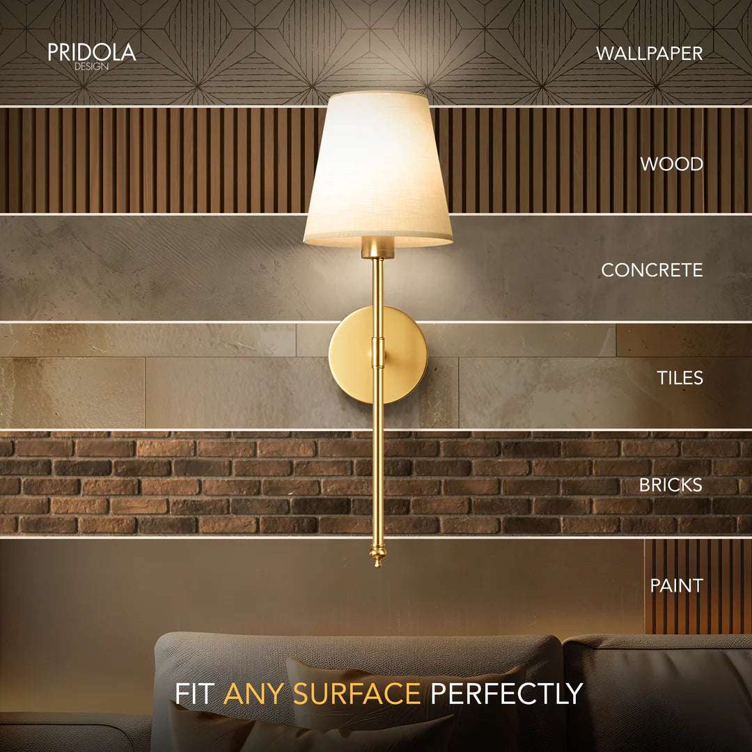 WIRELESS WALL SCONCES Lights (SET OF 2 )