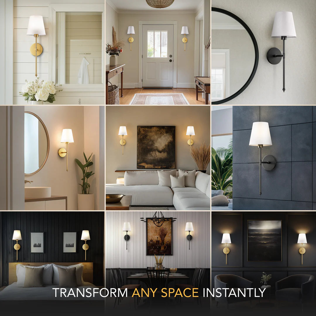 WIRELESS WALL SCONCES Lights (SET OF 2 )