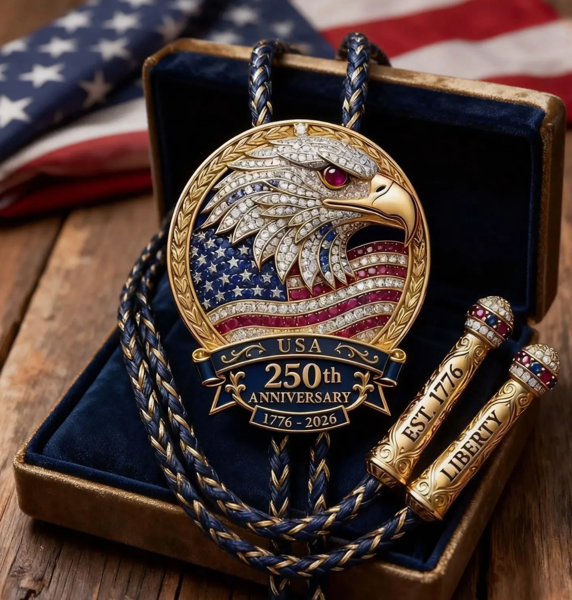 Last Day 49% OFF - 🦅 USA 250th Anniversary Eagle Bolo Tie