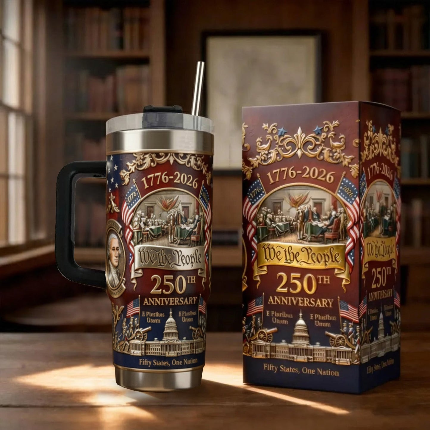 🔥Last Day 40% Off- 🦅U.S. 250th Anniversary Commemorative Travel Tumbler (1776-2026)